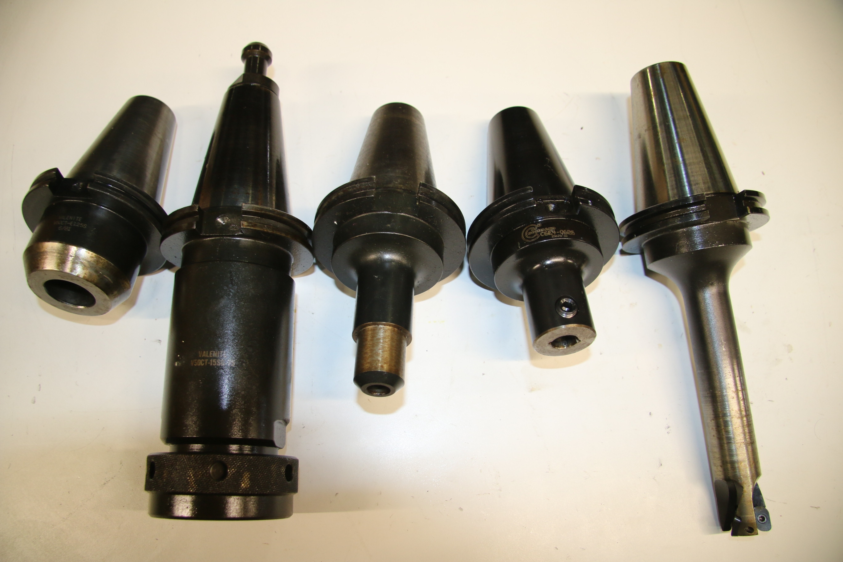 (5) Used Mixed Lot Of Cat 50 Tool Holders 17406 Machine Tool Supply